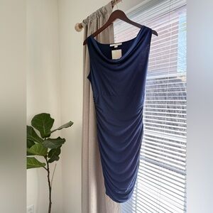 Boston Proper navy blue cocktail dress, new with tags - size 8.